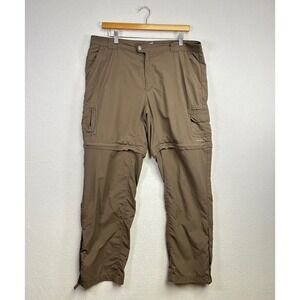 Columbia Titanium Omni Dry Convertible Zip Off Pants Khaki Hiking Outdoor Womens